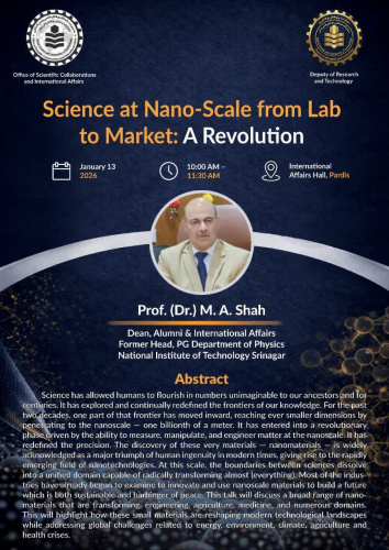 International Scientific Lecture on Science at Nano-Scale