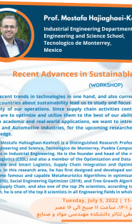 « Recent Advances in Sustainable Smart Logistics »